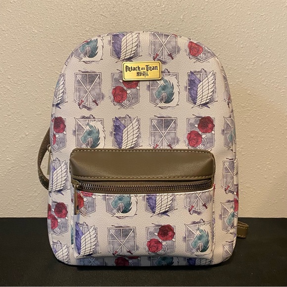 Attack On Titan Regiment Crests Mini Backpack NWT - Picture 1 of 4